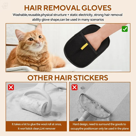 Pet Hair Removal Grooming Glove