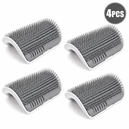 4Pcs Cat Brush Cat Corner Self Groomer Softer Pet Wall Corner Massage Comb Corner Scratcher Pet Grooming Brush Comb Grooming