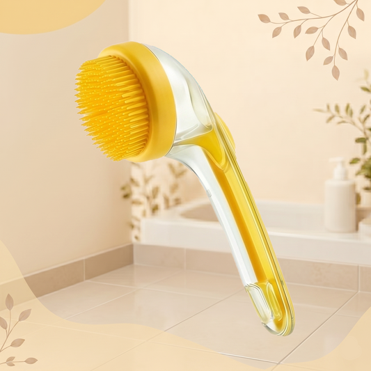 2-in-1 Dog Bath Brush with Shampoo Dispenser